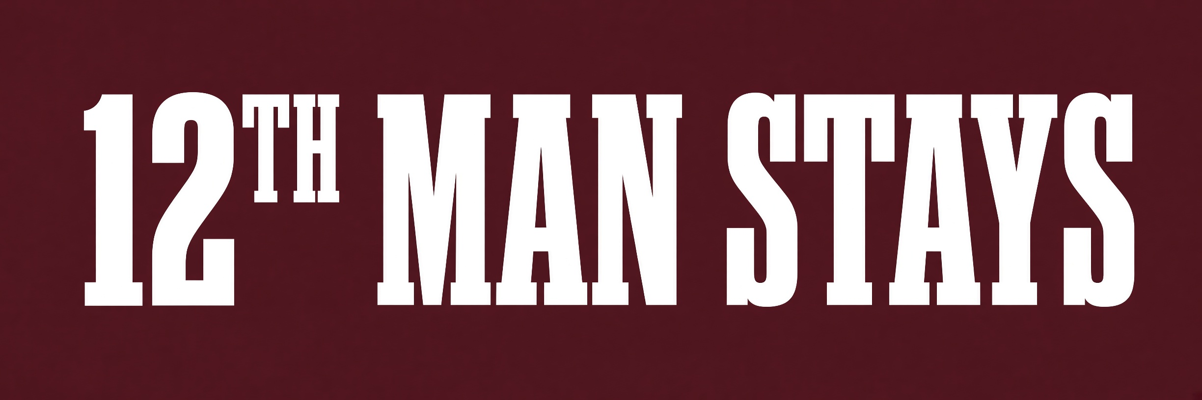 12th Man Stays Logo